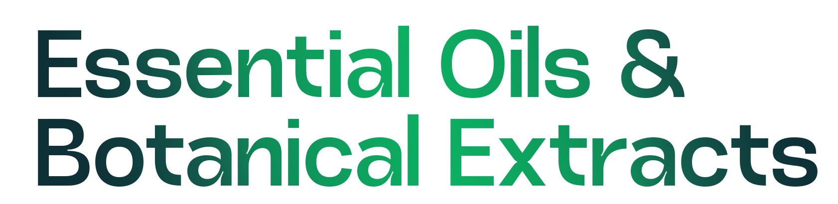 Essential Oils & Botanical Extracts